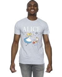 BoohooMAN - Disney Alice In Wonderland Follow The Rabbit T-shirt - Lyst