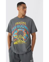 BoohooMAN - Imagine Dragons Licensed Band Tee - Lyst