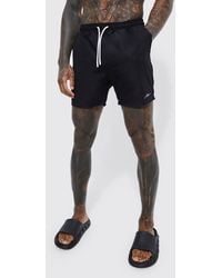 Boohoo - Man Signature Mid Length Swim Shorts - Lyst
