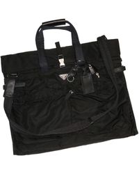 BoohooMAN - Prada Preloved Gart Bag Black Nylon Travel Bag Unisex Gart Bags - Lyst