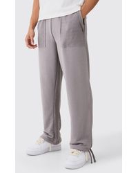 BoohooMAN - Relaxed Reverse Loopback Jogger - Lyst