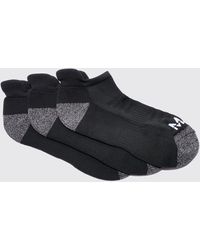 BoohooMAN - Active Cushioned Training Trainers 3 Pack Socks - Lyst