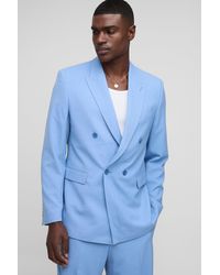 BoohooMAN - Oversized Double Breasted Suit Jacket - Lyst