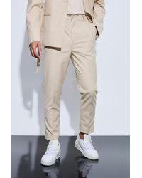BoohooMAN - Tapered Fit Suit Pants - Lyst