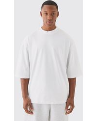 BoohooMAN - Oversized Heavyweight Half Sleeve T-shirt - Lyst