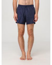 BoohooMAN - Ea7 Swim Shorts Solid Quickdrying - Navy Swimwear - Lyst