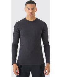 BoohooMAN - Long Sleeve Muscle Fit T-shirt - Lyst