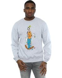 BoohooMAN - Disney Goofy Christmas Lights Sweatshirt - Lyst