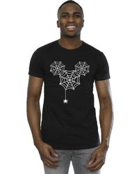 BoohooMAN - Disney Mickey Mouse Spider Web Head T-shirt - Lyst