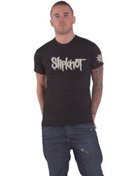 BoohooMAN - Slipknot Applique Logo And Star T Shirt - Lyst
