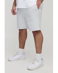 Boohoo - Plus Loose Fit Mid Length Basic Shorts - Lyst