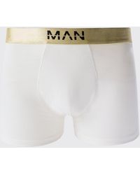 BoohooMAN - 3 Pack Man Dash Gold Waistband Boxers In Multi - Lyst