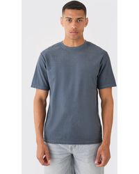 BoohooMAN - Textured Washed T-shirt - Lyst