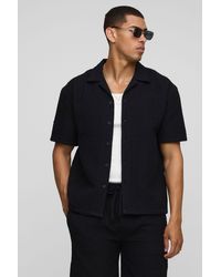 BoohooMAN - Oversize Hemd in Waffeloptik - Lyst