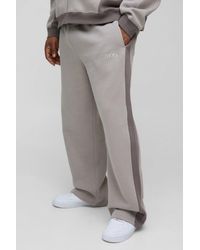 BoohooMAN - Plus lockere Jogginghose mit Man-Detail - Lyst