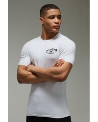 BoohooMAN - Man Active One More Rep NYC Muscle-Fit T-Shirt - Lyst