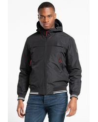 BoohooMAN - Tokyo Laundry Hooded Funnel Neck Jacket - Lyst