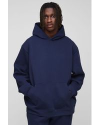 BoohooMAN - Tall Basic Oversized Over The Head Hoodie - Lyst