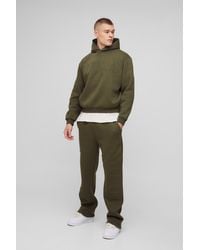 BoohooMAN - Oversized Boxy Official Embossed Hoodie Tracksuit - Lyst