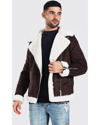 boohooman aviator jacket