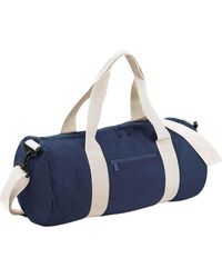 BoohooMAN - Bagbase Plain Varsity Barrel Duffle Bag (20 Litres) - Lyst