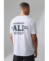 BoohooMAN - Active Oversized Muhammad Ali Goat License T-shirt - Lyst