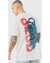 Boohoo - Oversized Ofcl Panther Print T-Shirt - Lyst