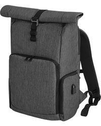 BoohooMAN - Quadra Q-tech Charge Roll Up Backpack - Lyst