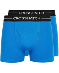 BoohooMAN - Crosshatch Hexter Boxers 2pk - Lyst