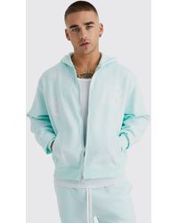 BoohooMAN - Oversized Boxy Multi Placement Hoodie - Lyst