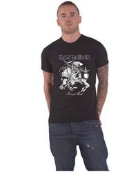 BoohooMAN - Iron Maiden Piece Of Mind Mono Eddie T Shirt - Lyst