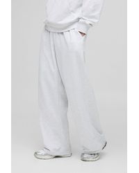 BoohooMAN - Tall Lightweight Wide Fit Basic Sweatpants - Lyst
