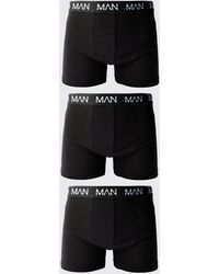 BoohooMAN - 3 Pack Man Dash Mid Length Trunks - Lyst