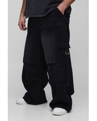 BoohooMAN - Plus Parachute Cargo-Jeans - Lyst