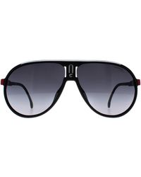 BoohooMAN - Carrera Aviator Black Red Dark Grey Gradient Champion/n - Lyst
