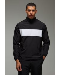 BoohooMAN - Active Regular Fit Golf 1/4 Zip Windbreaker - Lyst
