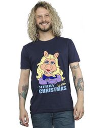 BoohooMAN - Disney Muppets Miss Piggy Queen Of Holidays T-shirt - Lyst