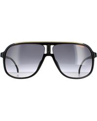 BoohooMAN - Carrera Aviator Black Gold Dark Grey Gradient 1047/s - Lyst