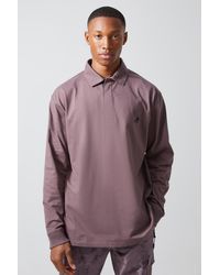 BoohooMAN - Active Oversized Heavy Rugby Polo - Lyst