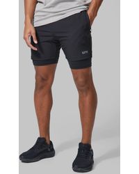 BoohooMAN - Man Active Gym 5inch 2-in-1 Short - Lyst