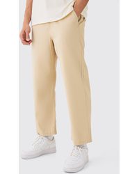 BoohooMAN - Fixed Waist Skate Cropped Chino Pants - Lyst