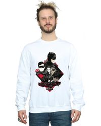 BoohooMAN - Dc Comics Batman Tv Series Character Skyline Sweatshirt - Lyst