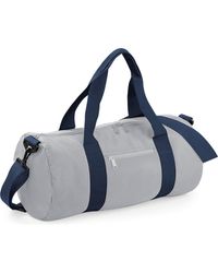 BoohooMAN - Bagbase Plain Varsity Barrel Duffle Bag (20 Litres) - Lyst