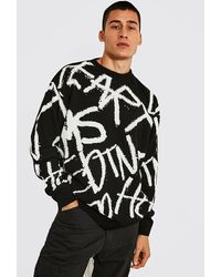 boohooman oversized jumper
