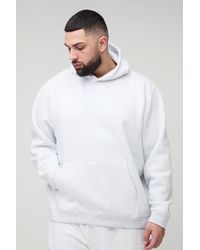 BoohooMAN - Plus Over The Head Basic Regular Fit Hoodie - Lyst