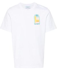 BoohooMAN - Casablanca L'arche Colore Design White T-shirt - Lyst