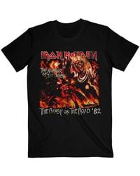 BoohooMAN - Iron Maiden Number Of The Beast The Beast On The Road T Shirt - Lyst