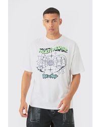 BoohooMAN - Oversized Rick And Morty License T-shirt - Lyst