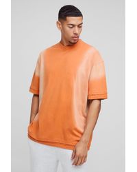 BoohooMAN - Oversized Faux Layer Spray Wash T-Shirt - Lyst