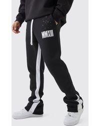 BoohooMAN - Man Schlag-Jogginghose mit Farbspritzern - Lyst